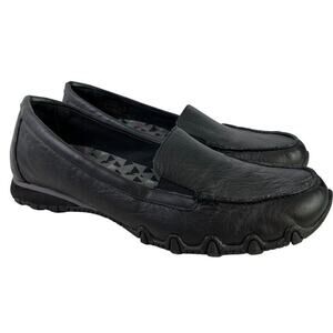Skechers Relaxed Fit Bikers Journeyer Athletic Sneakers Leather Black sz 8.5